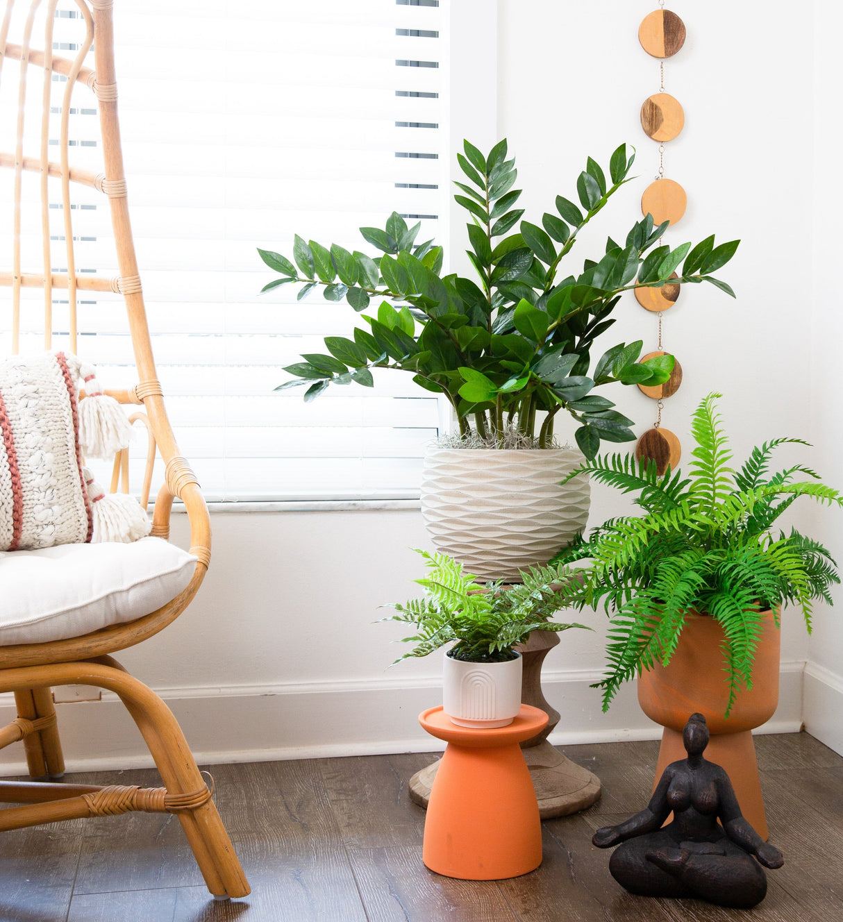13" Artificial Boston Fern Plant with Decorative Planter from Nearly Natural