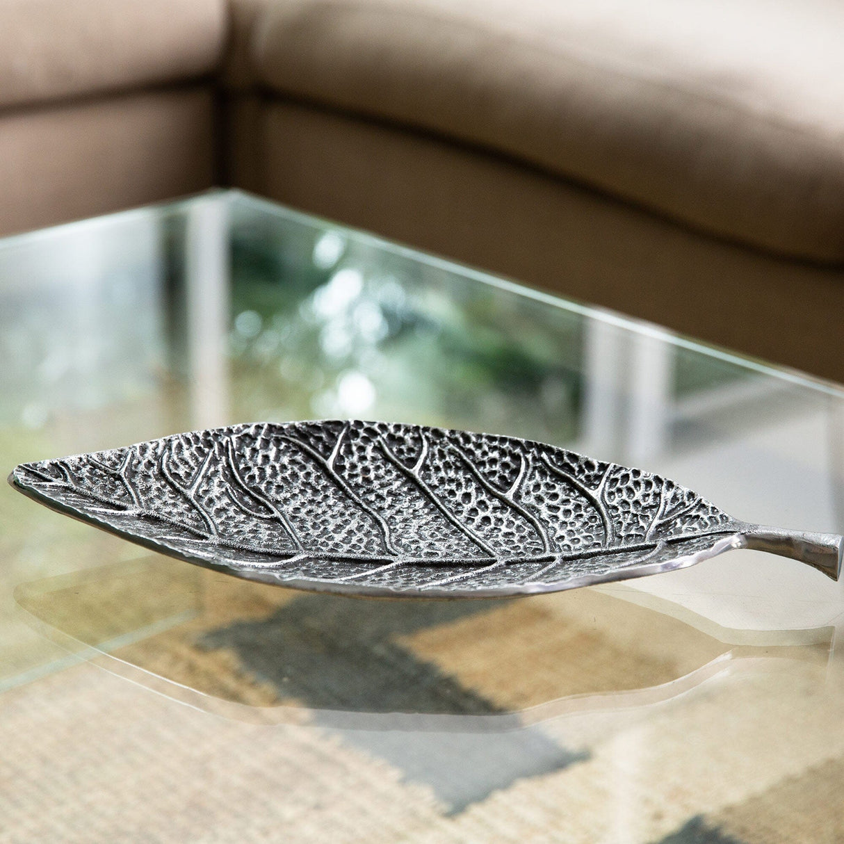 16” Antique Leaf Decorative Accent from Nearly Natural