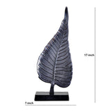17” Aluminum Bodhi Leaf Decorative Accent from Nearly Natural