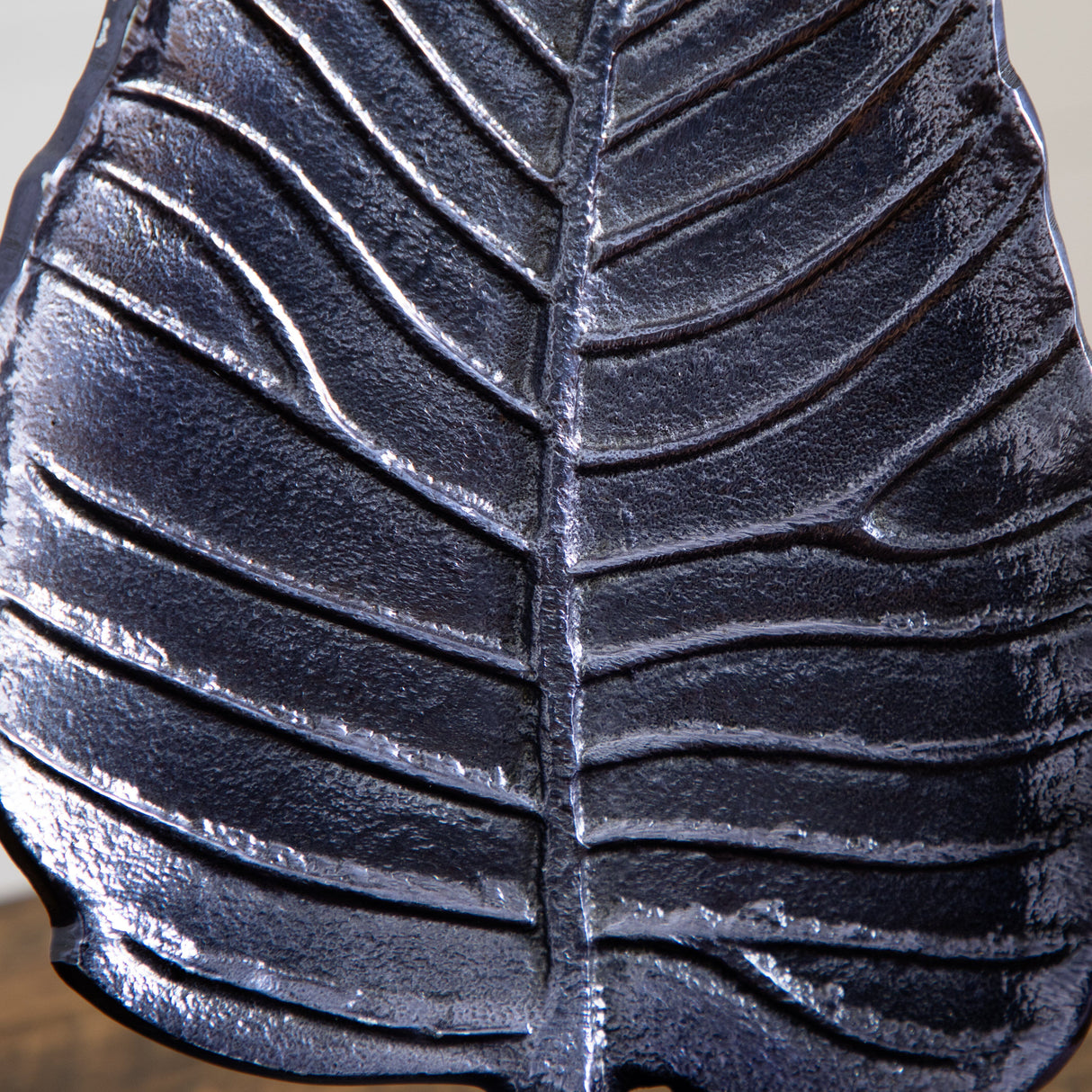 17” Aluminum Bodhi Leaf Decorative Accent from Nearly Natural