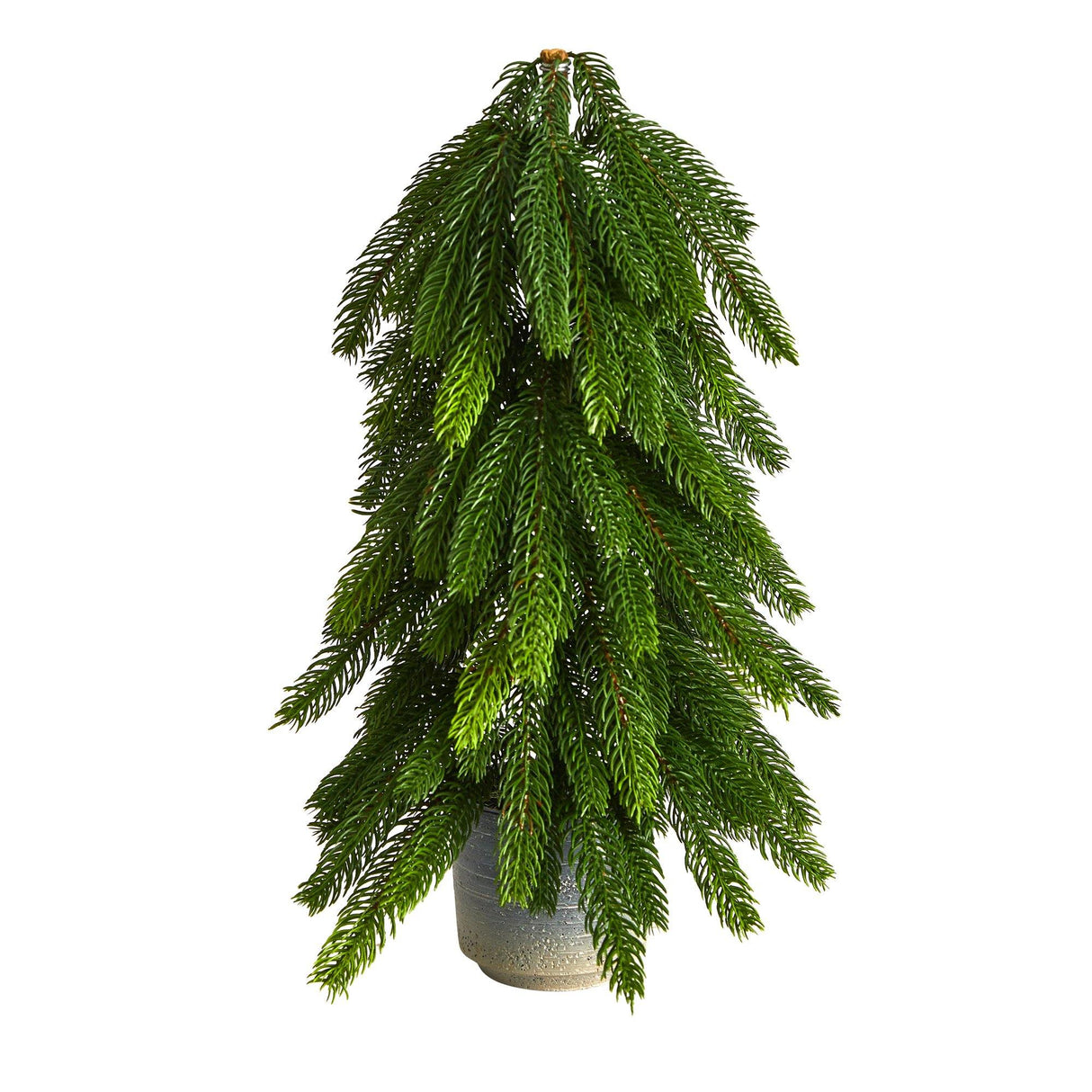 17” Pine Artificial Christmas Tree in Decorative Planter from Nearly Natural