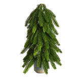 17” Pine Artificial Christmas Tree in Decorative Planter from Nearly Natural