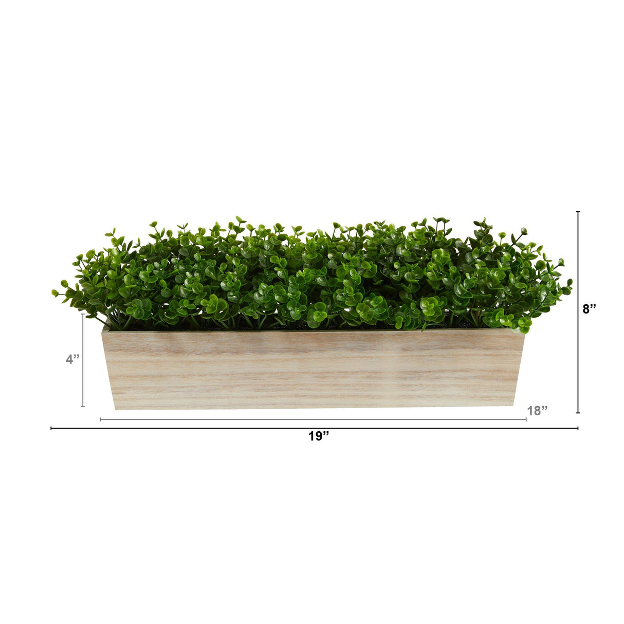 19” Eucalyptus Artificial Plant in Decorative Planter from Nearly Natural