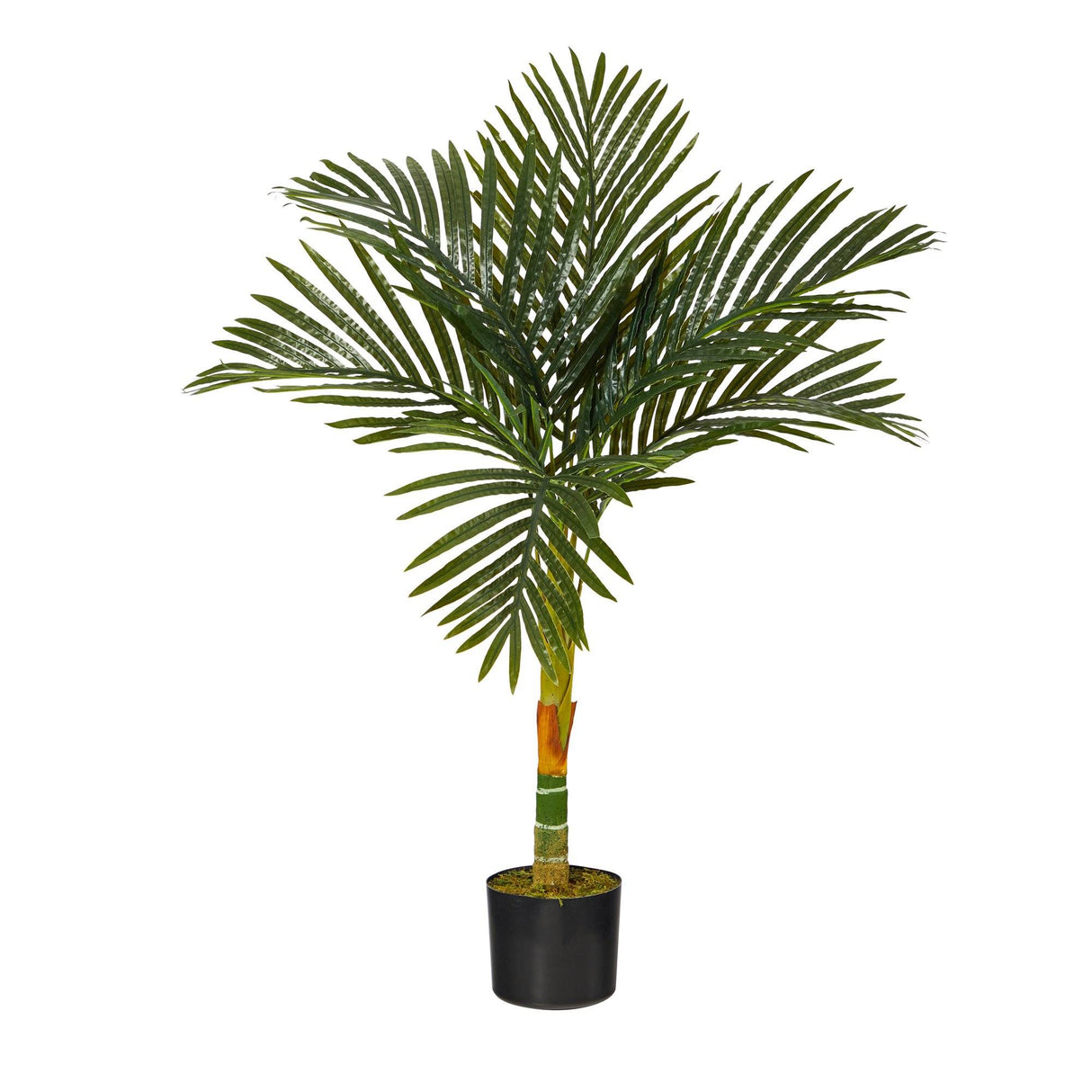 Single 3’ Stalk Golden Cane Artificial Palm Tree from Nearly Natural