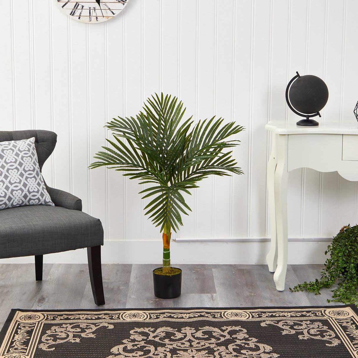 Single 3’ Stalk Golden Cane Artificial Palm Tree from Nearly Natural