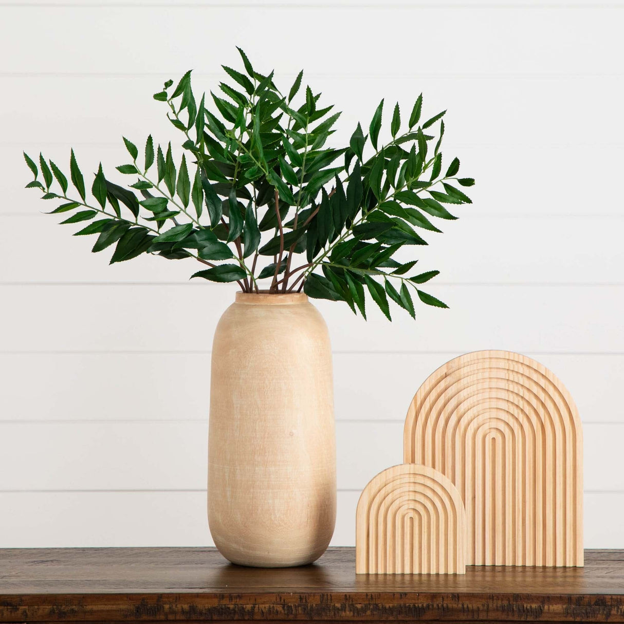 Artificial 38" Palmate Fern Stems - Set of 3 from Nearly Natural