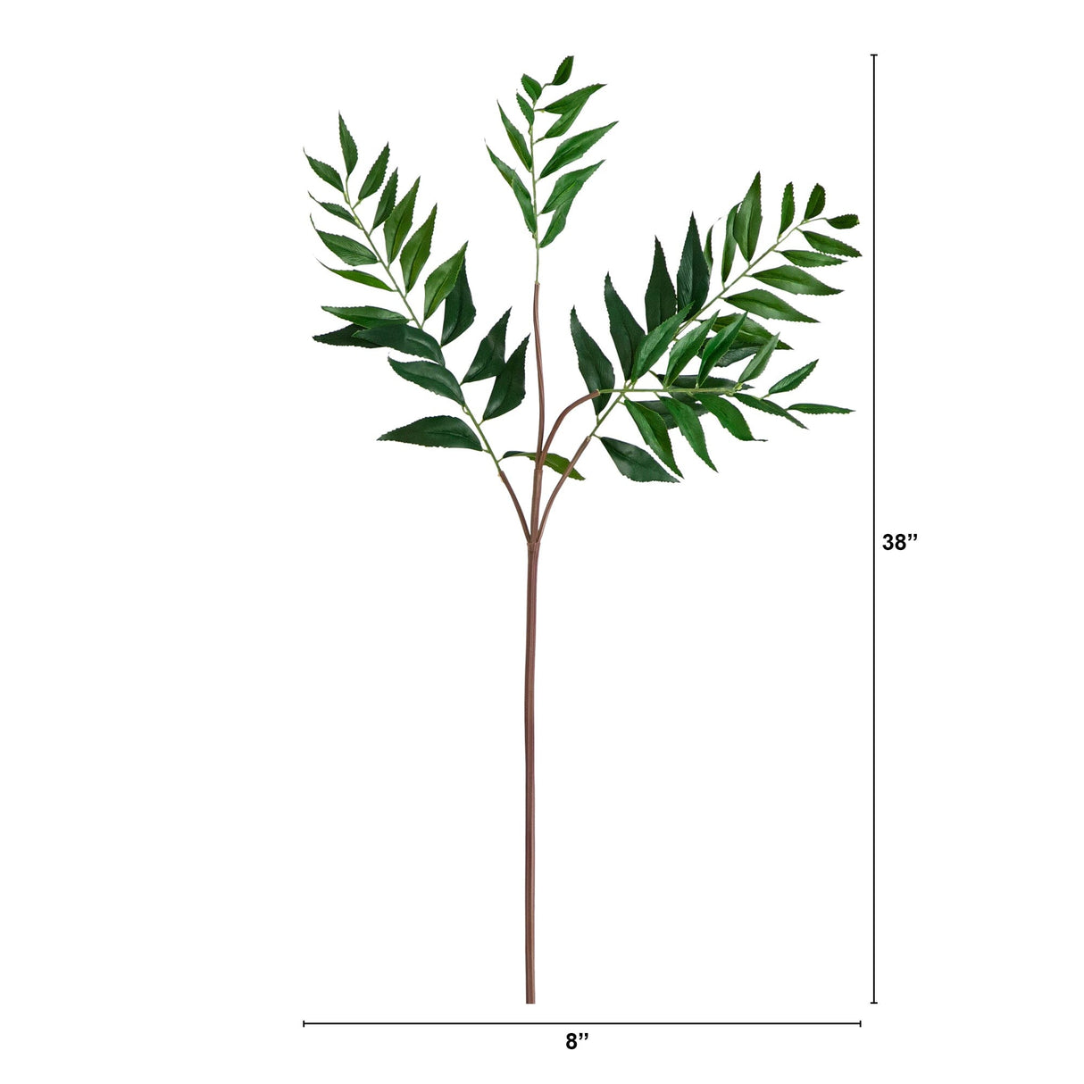 Artificial 38" Palmate Fern Stems - Set of 3 from Nearly Natural