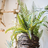 Artificial Faux Plant Big Rock Fern Stem 22" Tall From Rustic Reach
