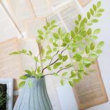 Artificial Faux Plant Fresh Spring Leaf Stem 37" Tall From Rustic Reach