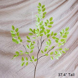 Artificial Faux Plant Fresh Spring Leaf Stem 37" Tall From Rustic Reach