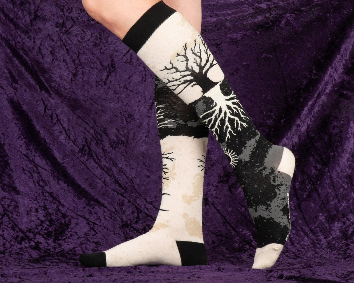 As Above So Below Tree Knee High Socks from FootClothes