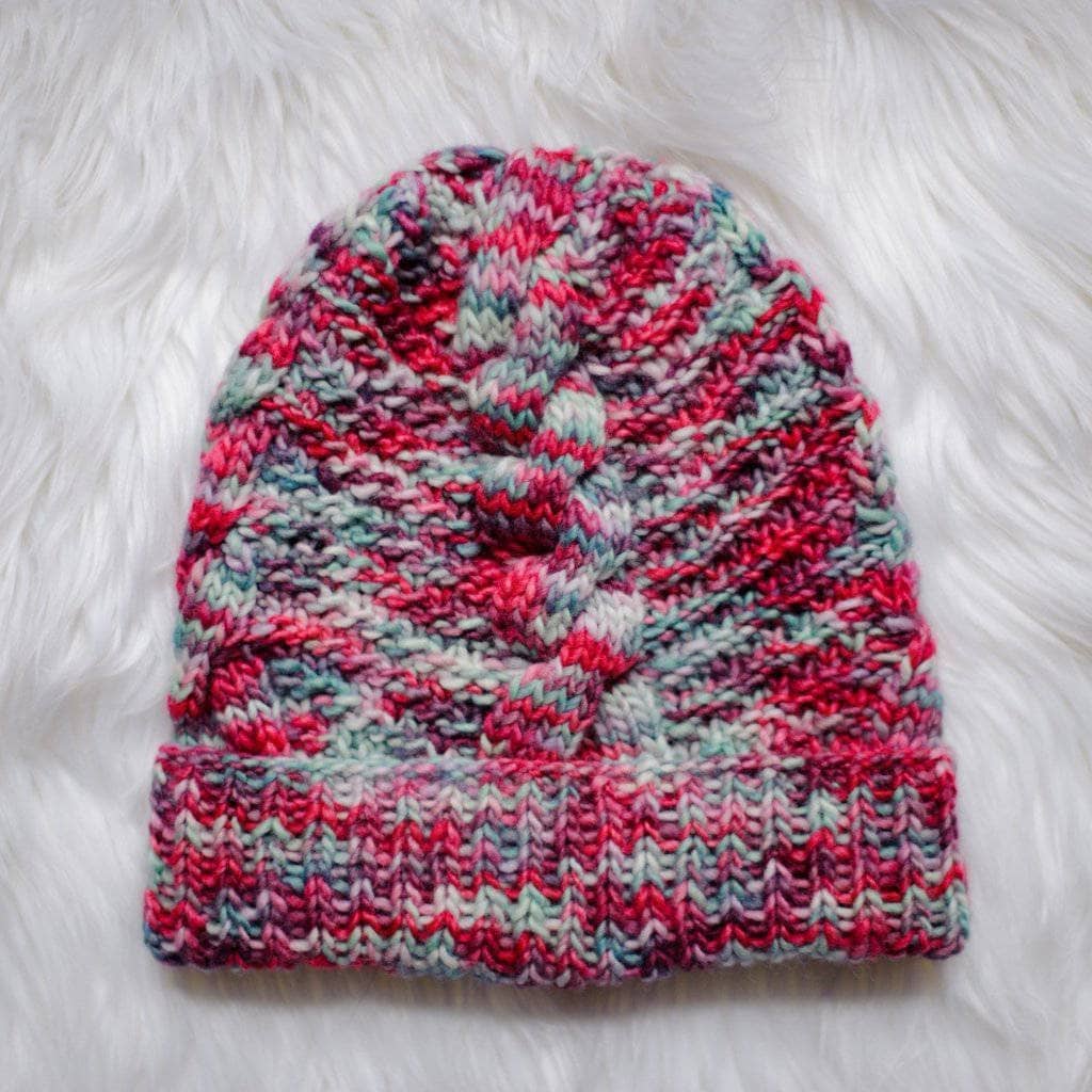 Ash Cave Beanie Knit Pattern from Darn Good Yarn