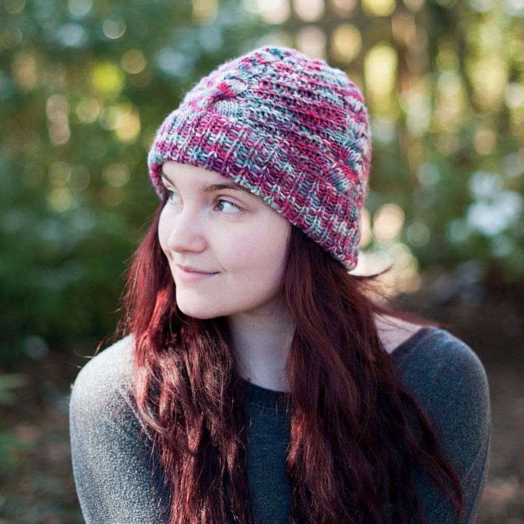 Ash Cave Beanie Knit Pattern from Darn Good Yarn