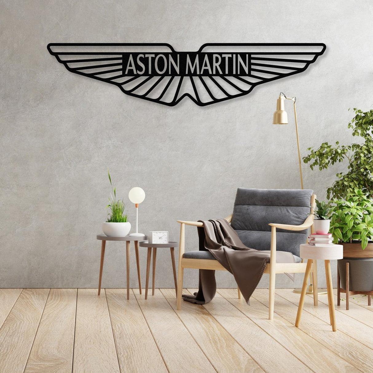 ASTON MARTIN Car Logo Metal Wall Art from VITAHOME DESIGN LLC