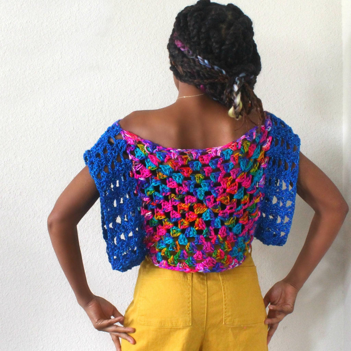 Astral Crochet Granny Square Top Pattern from Darn Good Yarn