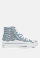 Asuka High Top Denim Sneakers from London Rag International