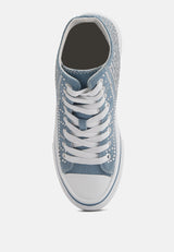 Asuka High Top Denim Sneakers from London Rag International
