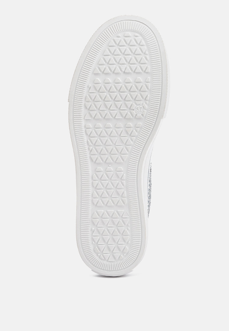 Asuka High Top Denim Sneakers from London Rag International