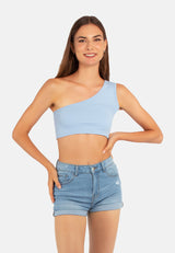 Asymmetrical Basic Crop Top from London Rag International