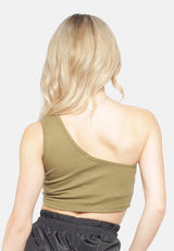 Asymmetrical Basic Crop Top from London Rag International