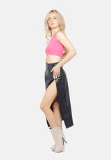 Asymmetrical Basic Crop Top from London Rag International