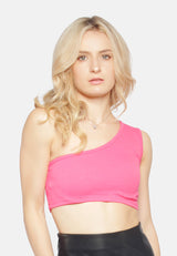 Asymmetrical Basic Crop Top from London Rag International