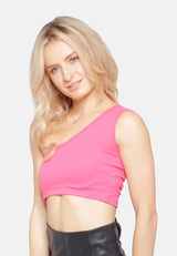 Asymmetrical Basic Crop Top from London Rag International