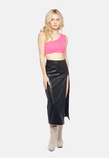 Asymmetrical Basic Crop Top from London Rag International