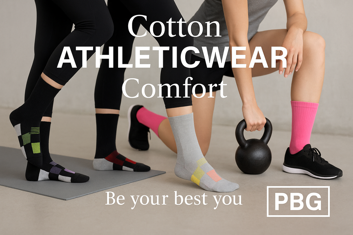 Athletic Long Socks 6 Pair Sizes 9-11 Gel Cushion, Compression 5-10 Women's from PremiumBrandGoods
