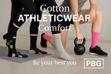 Athletic Long Socks 6 Pair Sizes 9-11 Gel Cushion, Compression 5-10 Women's from PremiumBrandGoods