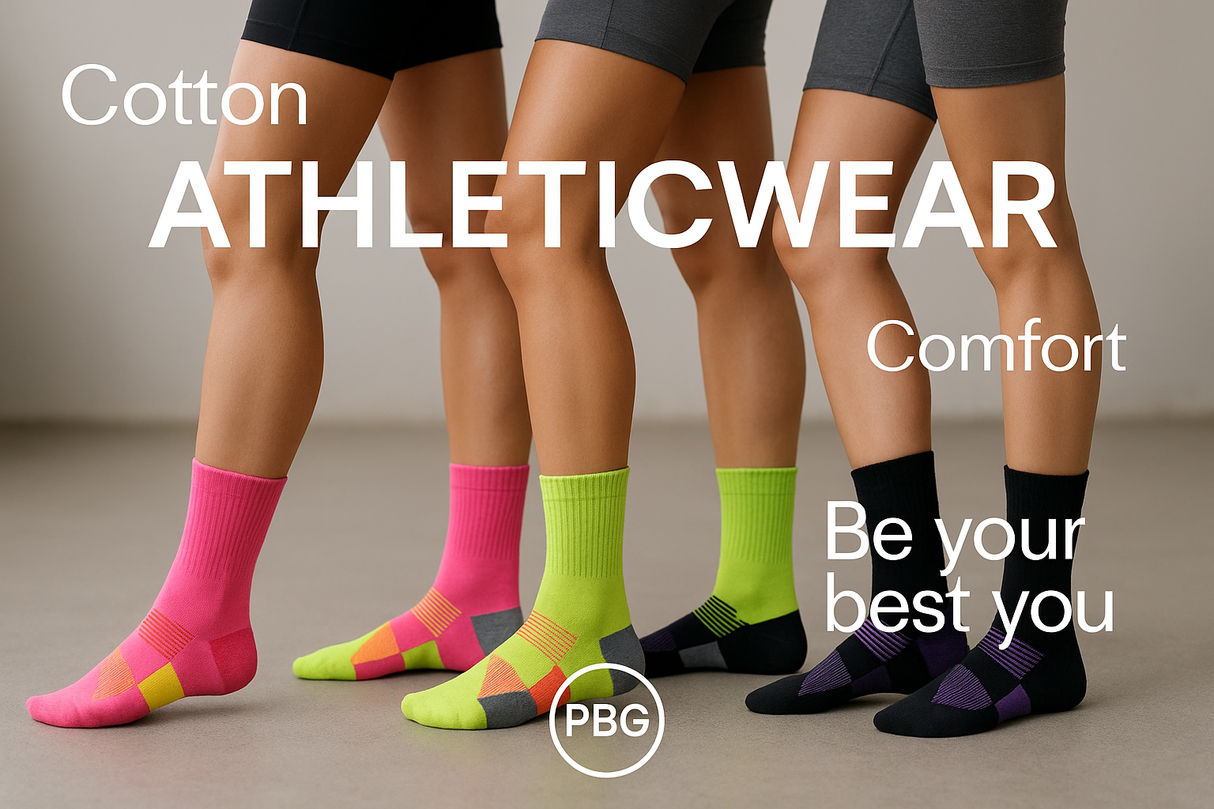 Athletic Long Socks 6 Pair Sizes 9-11 Gel Cushion, Compression 5-10 Women's from PremiumBrandGoods