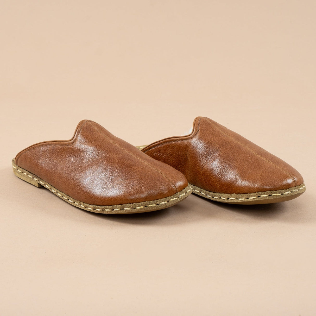 Men's Brown Barefoot Shearlings from Atlantis Handmade Shoes