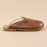 Women's Brown Barefoot Shearlings from Atlantis Handmade Shoes