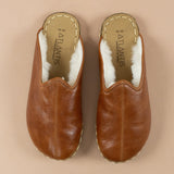 Women's Brown Barefoot Shearlings from Atlantis Handmade Shoes