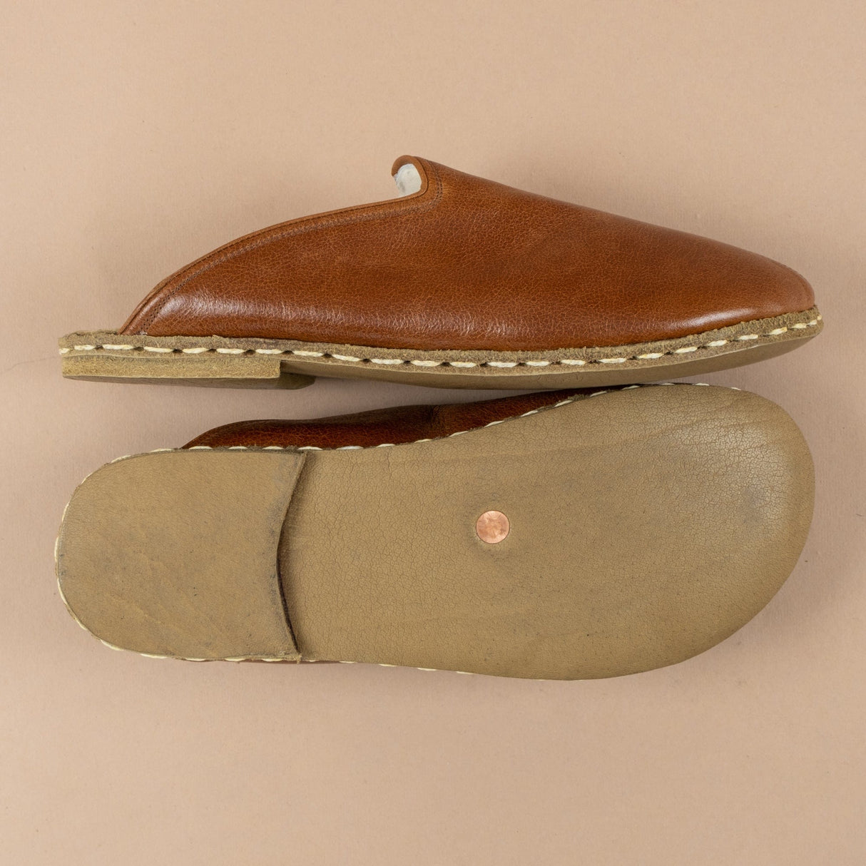 Women's Brown Barefoot Shearlings from Atlantis Handmade Shoes