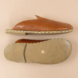 Men's Brown Barefoot Slippers From Atlantis Handmade Shoes