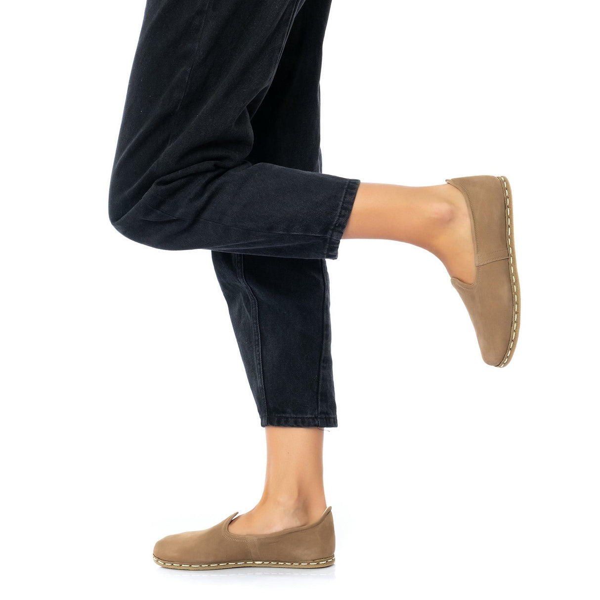 Men's Desert Sand Slip On Shoes from Atlantis Handmade Shoes