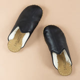 Men's Black Barefoot Shearlings from Atlantis Handmade Shoes