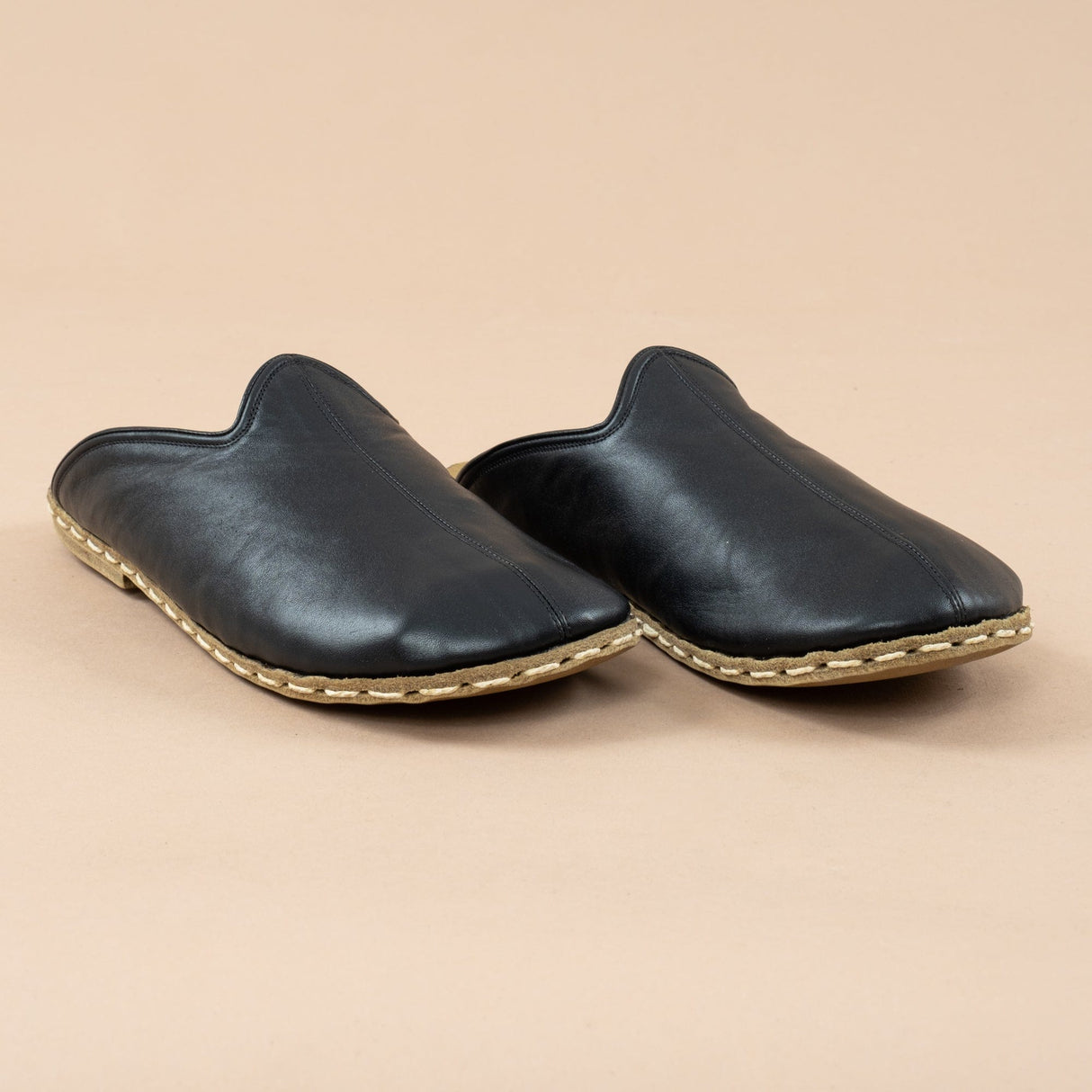 Women's Black Barefoot Slippers from Atlantis Handmade Shoes