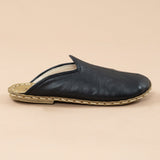 Women's Black Barefoot Slippers from Atlantis Handmade Shoes