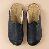 Women's Black Barefoot Slippers from Atlantis Handmade Shoes