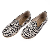 Women's Black Dots Slip On Shoes from Atlantis Handmade Shoes