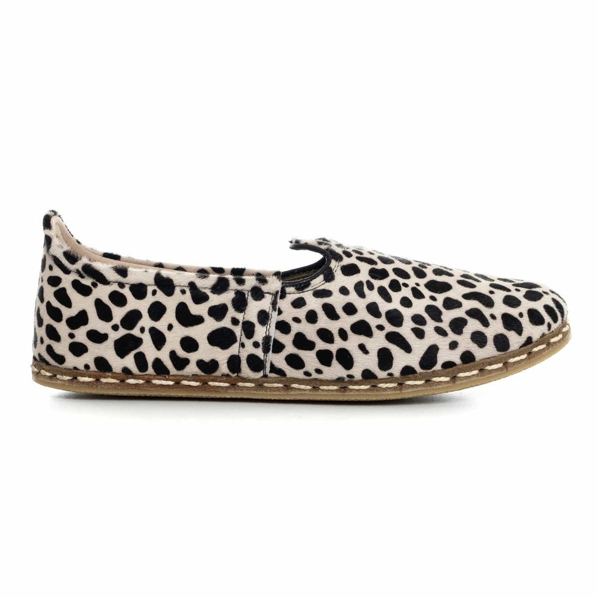Women's Black Dots Slip On Shoes from Atlantis Handmade Shoes