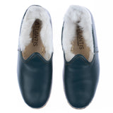 Men's Dark Green Shearlings from Atlantis Handmade Shoes