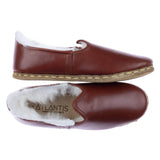 Women's Cacao Shearlings from Atlantis Handmade Shoes