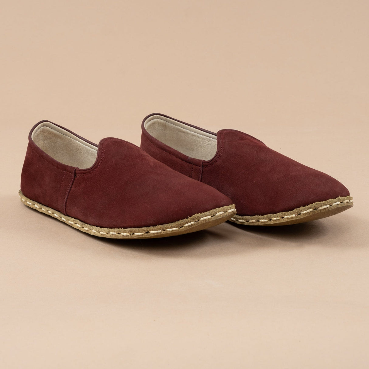 Women's Burgundy Barefoots from Atlantis Handmade Shoes