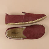 Women's Burgundy Barefoots from Atlantis Handmade Shoes