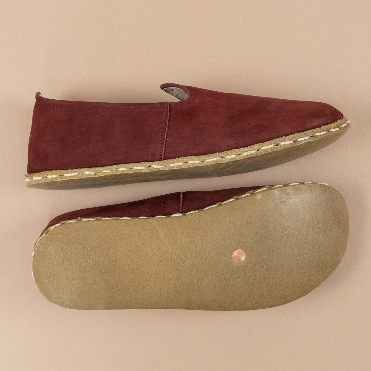 Women's Burgundy Barefoots from Atlantis Handmade Shoes