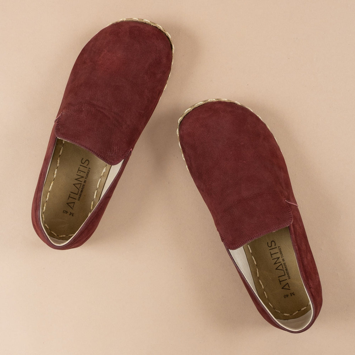 Women's Burgundy Minimalists from Atlantis Handmade Shoes