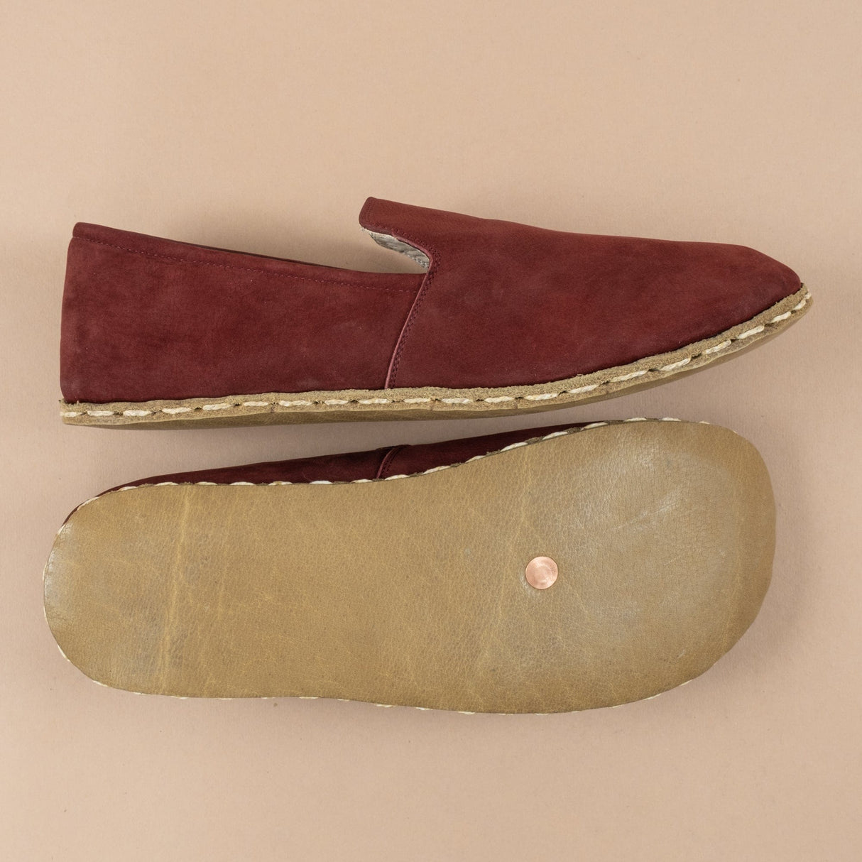 Women's Burgundy Minimalists from Atlantis Handmade Shoes